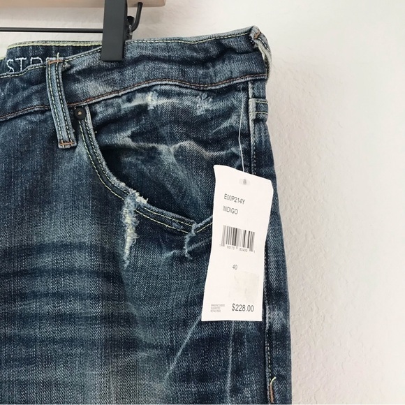 New! Prps Cayenne Pharoah Japanese Denim Indigo Distressed Skinny Jeans - Picture 9 of 14